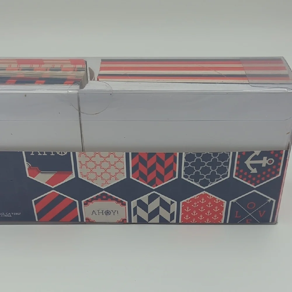 Craft Smift Nautical Anchor Cards & Envelopes‎ Textured 80 Set Red & Blue